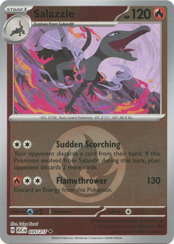 Salazzle - 035/217 (Energy Symbol Pattern) - Pokémon