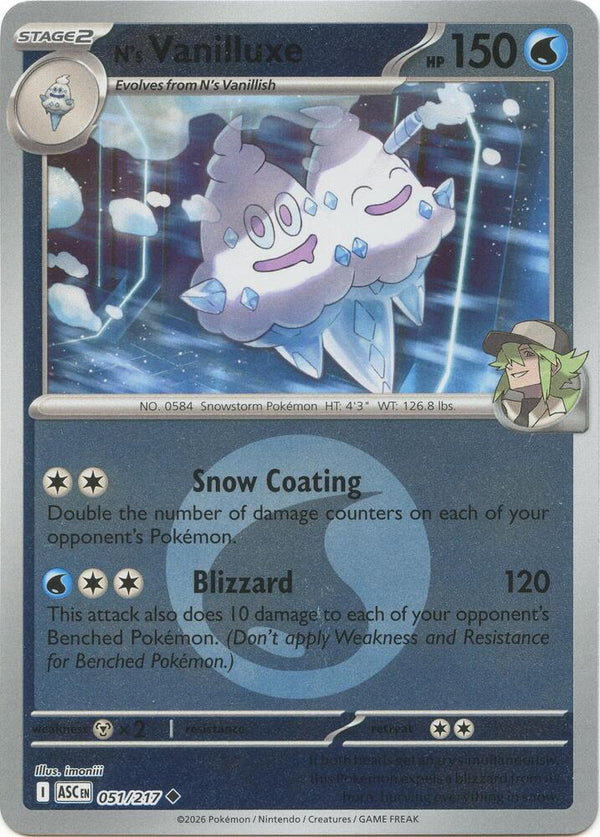 N's Vanilluxe (Energy Symbol Pattern) - Pokémon
