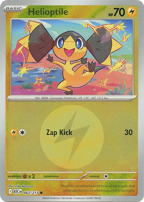 Helioptile (Energy Symbol Pattern) - Pokémon