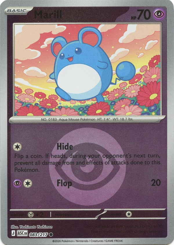 Marill - 083/217 (Energy Symbol Pattern) - Pokémon