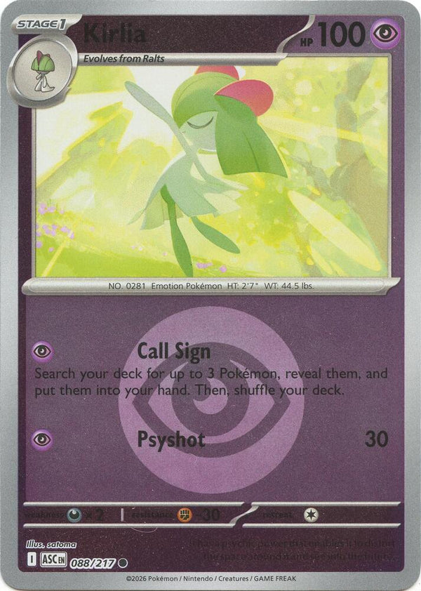 Kirlia (Energy Symbol Pattern) - Pokémon