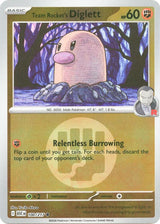 Team Rocket's Diglett (Energy Symbol Pattern) - Pokémon