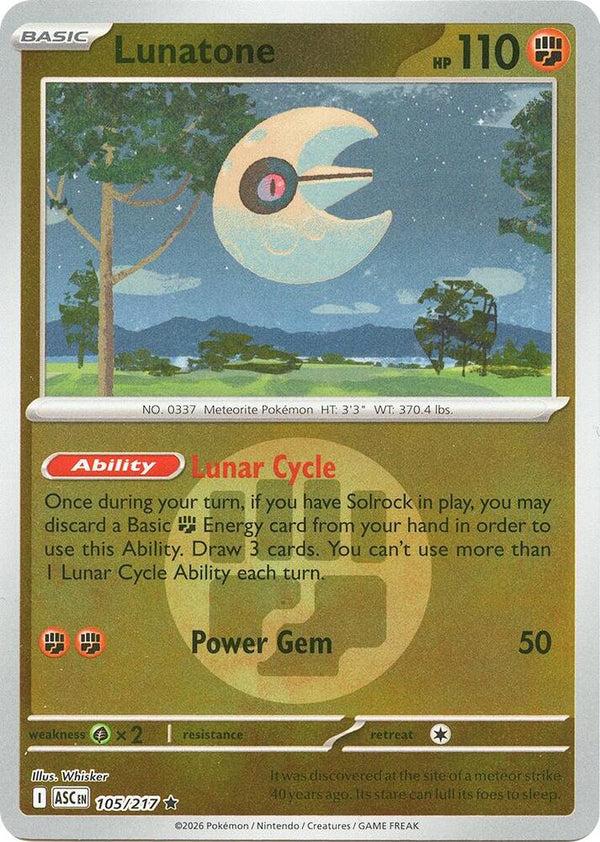 Lunatone (Energy Symbol Pattern) - Pokémon