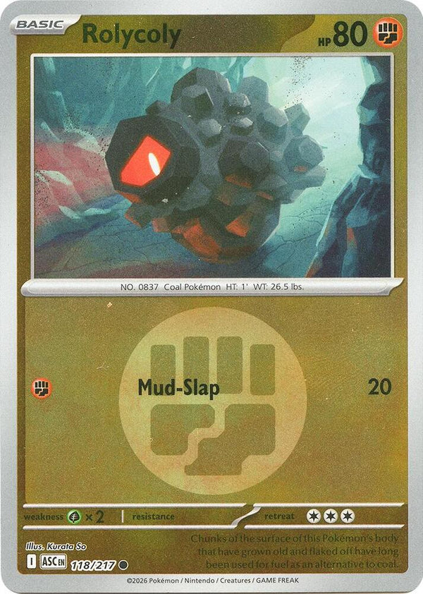 Rolycoly (Energy Symbol Pattern) - Pokémon