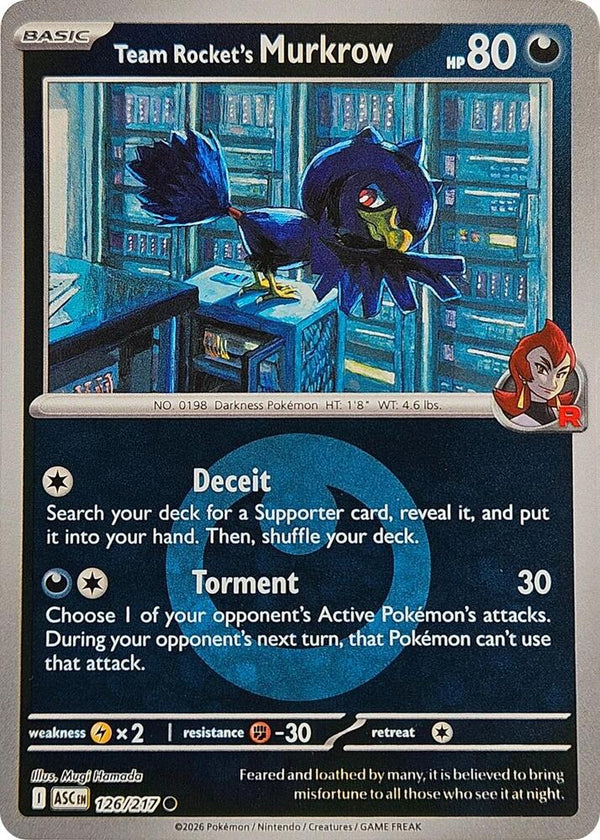 Team Rocket's Murkrow (Energy Symbol Pattern) - Pokémon