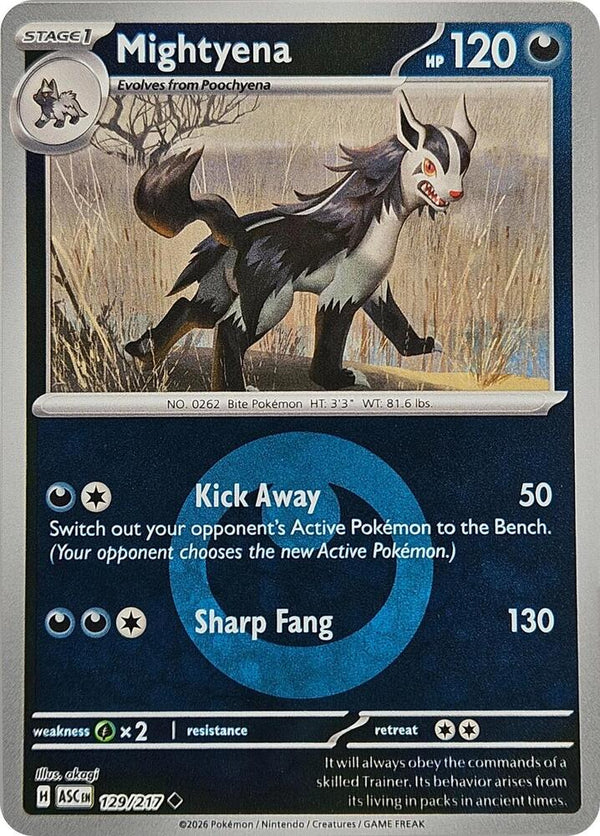 Mightyena - 129/217 (Energy Symbol Pattern) - Pokémon
