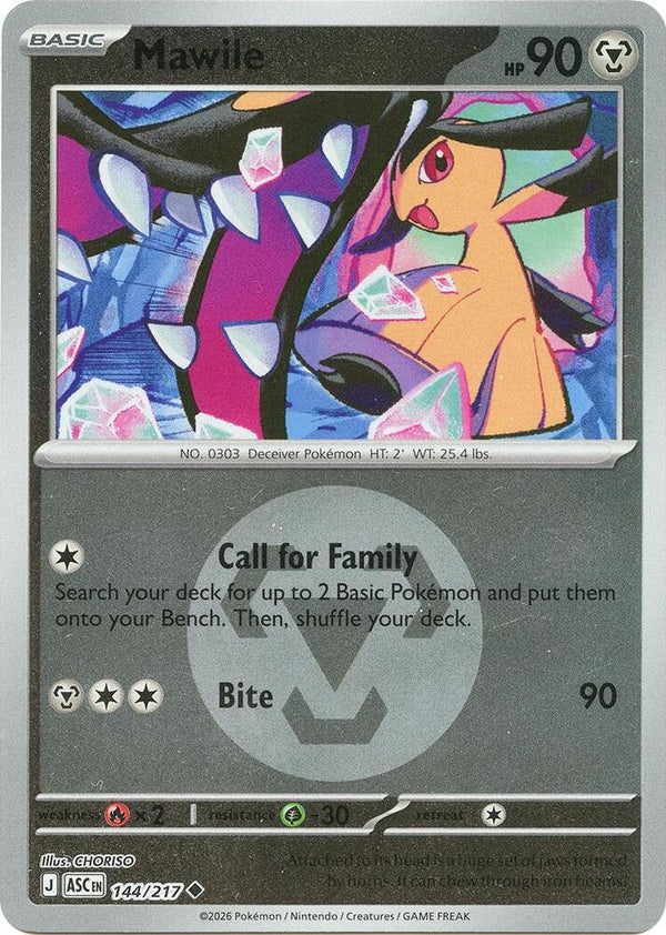 Mawile - 144/217 (Energy Symbol Pattern) - Pokémon
