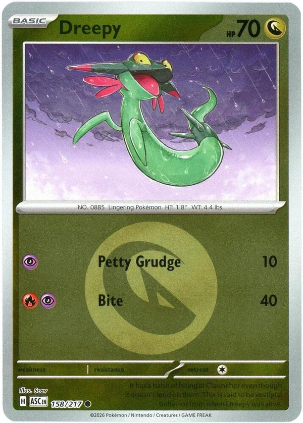 Dreepy - 158/217 (Energy Symbol Pattern) - Pokémon