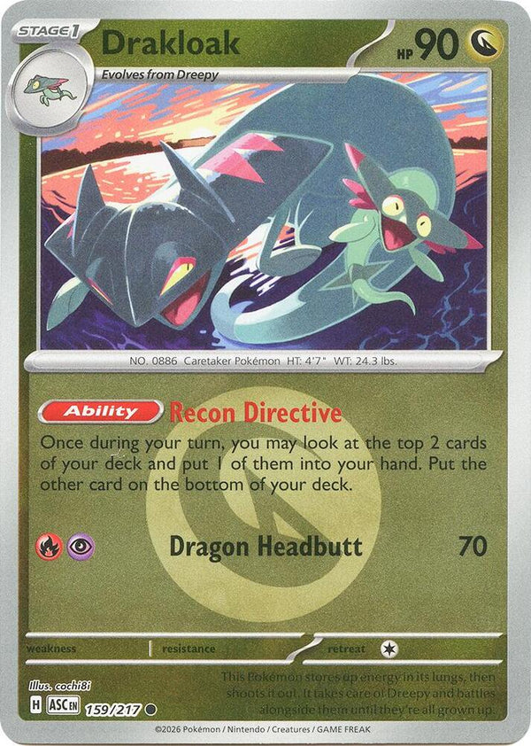 Drakloak - 159/217 (Energy Symbol Pattern) - Pokémon