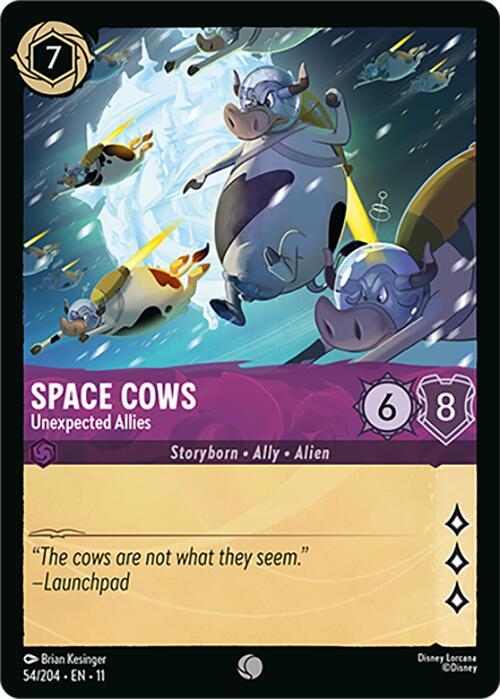 Space Cows - Unexpected Allies - Disney Lorcana
