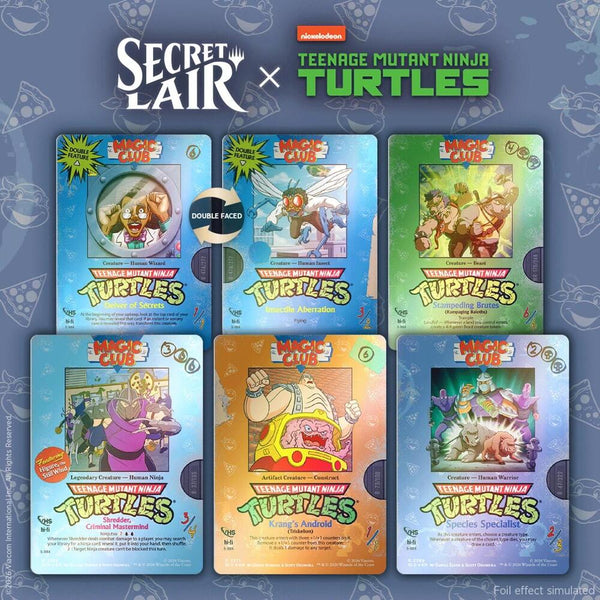 Secret Lair Drop: Secret Lair x Teenage Mutant Ninja Turtles: VHS Villains - Traditional Foil Edition - Magic: The Gathering