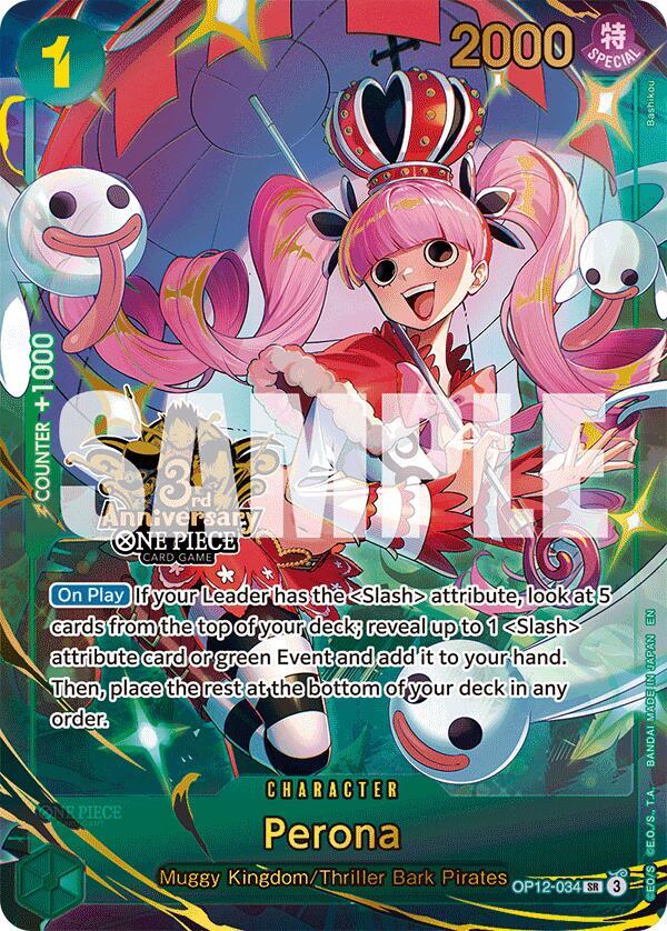 Perona (Japanese Version 3rd Anniversary Set) - One Piece Card Game