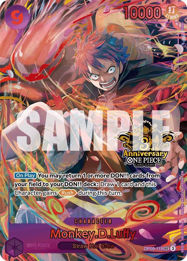 Monkey.D.Luffy (Japanese Version 3rd Anniversary Set) - One Piece Card Game