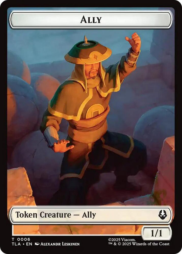 Ally (0006) // Bear Double-Sided Tokens - Magic: The Gathering