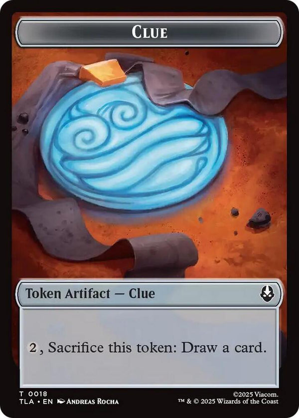 Clue (0018) // Food (0021) Double-Sided Tokens - Magic: The Gathering