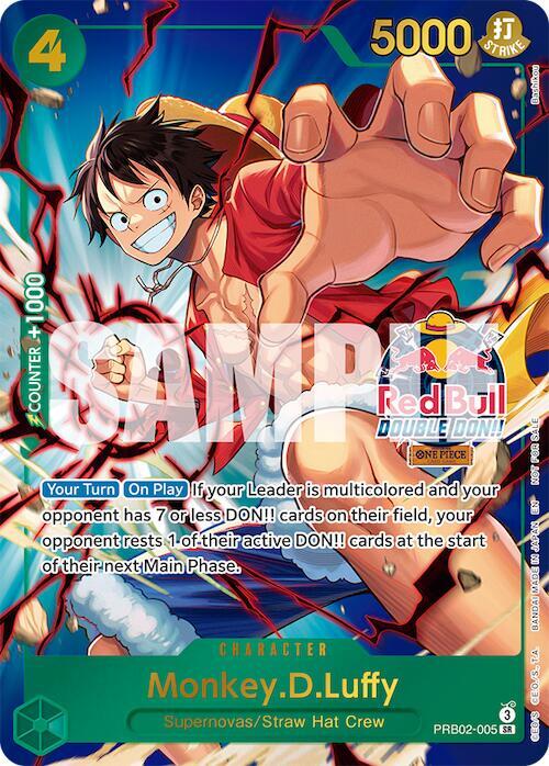 Monkey.D.Luffy (Red Bull Double Don!!) (Winner) - One Piece Card Game