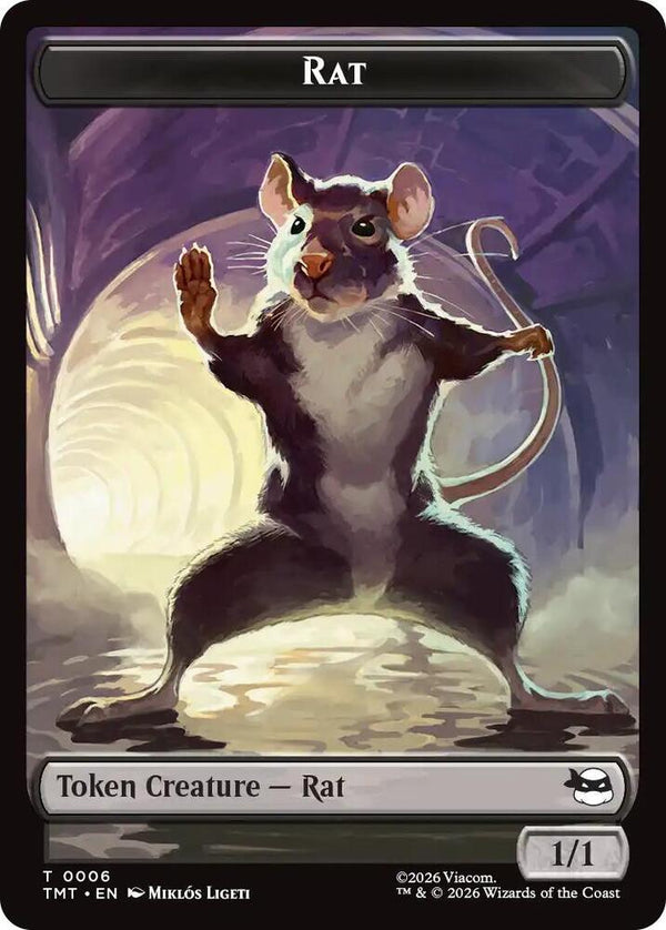Rat // Food Double-Sided Token - Magic: The Gathering