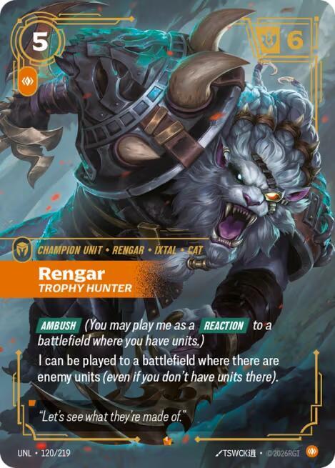 Rengar, Trophy Hunter - Riftbound: League of Legends TCG