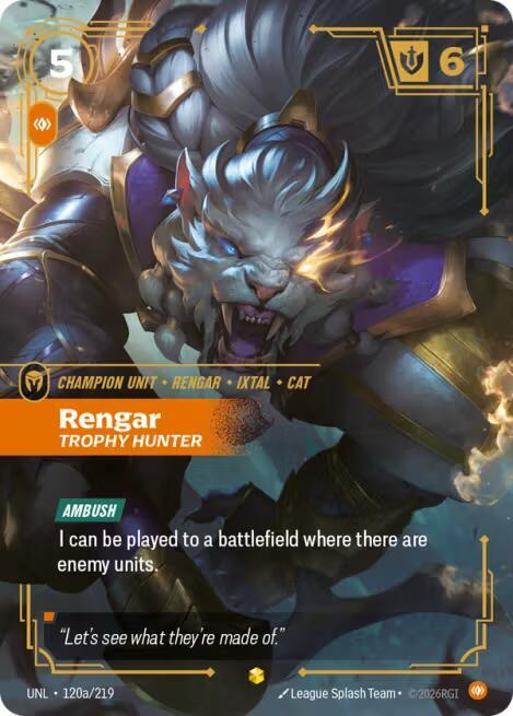 Rengar - Trophy Hunter (Alternate Art) - Riftbound: League of Legends TCG