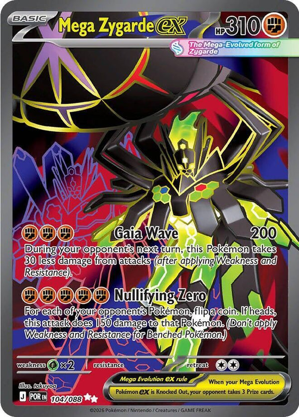 Mega Zygarde ex - 104/088 - Pokémon