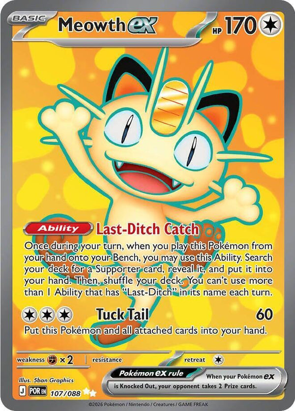 Meowth ex - 107/088 - Pokémon
