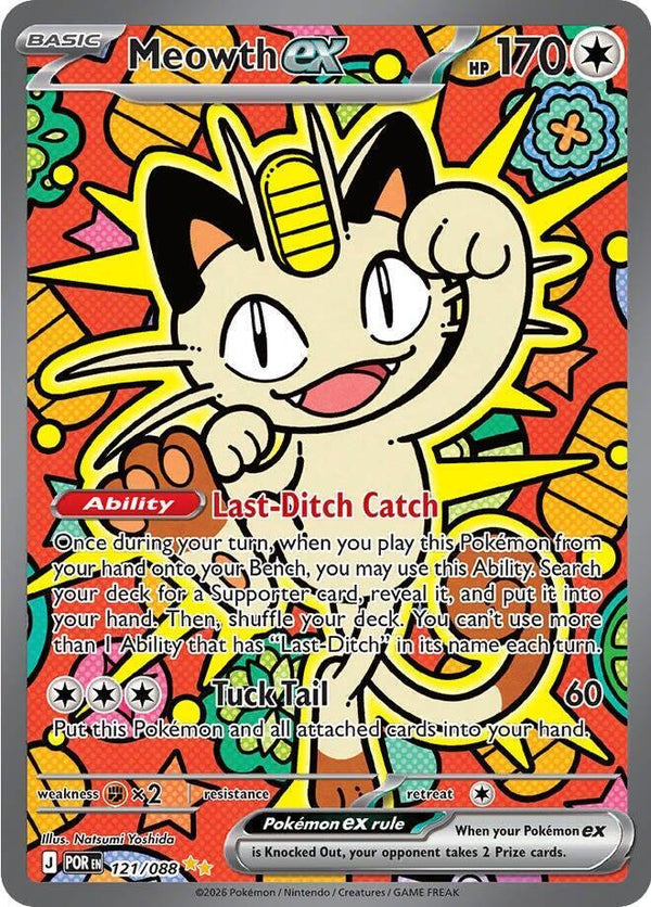 Meowth ex - 121/088 - Pokémon