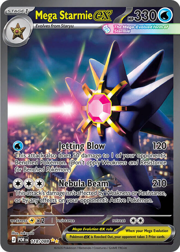 Mega Starmie ex - 118/088 - Pokémon