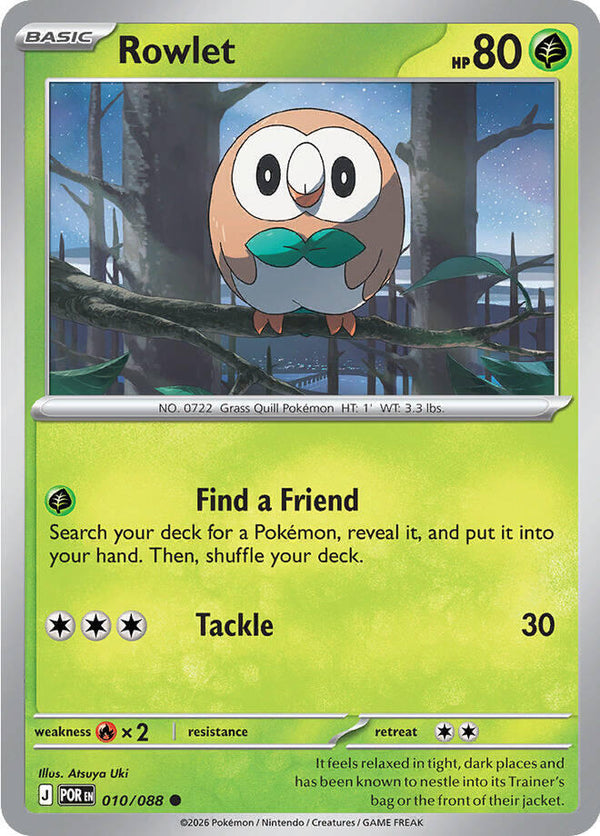 Rowlet - 010/088 - Pokémon