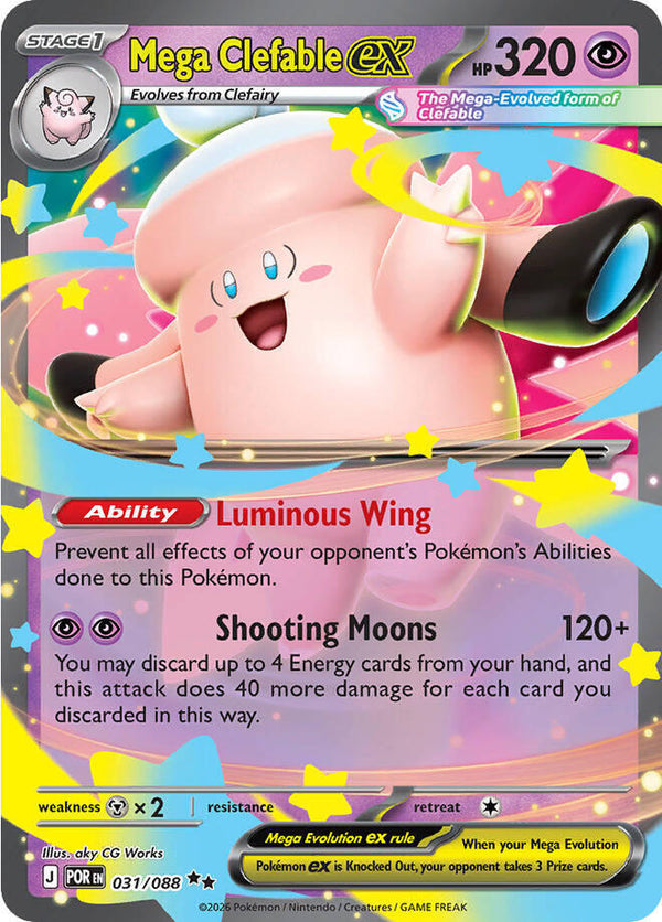 Mega Clefable ex - 031/088 - Pokémon