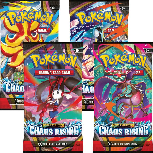 Chaos Rising Booster Pack Art Bundle [Set of 4] - Pokémon