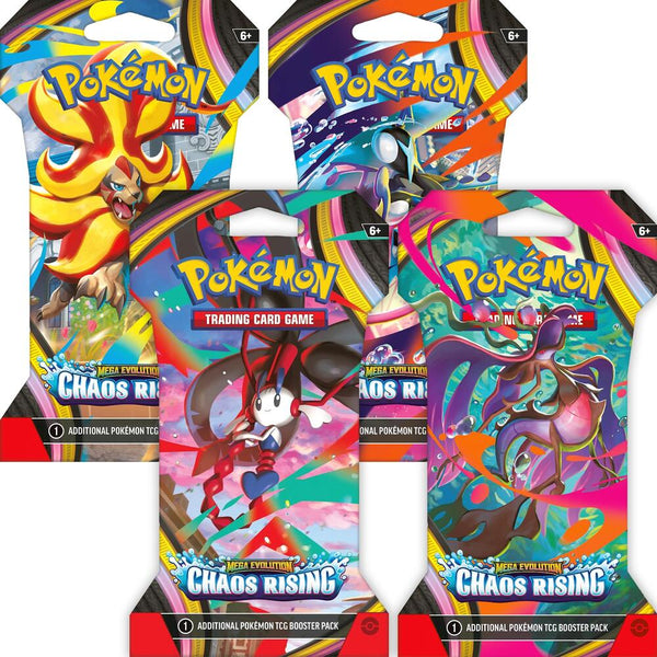 Chaos Rising Sleeved Booster Pack Art Bundle [Set of 4] - Pokémon