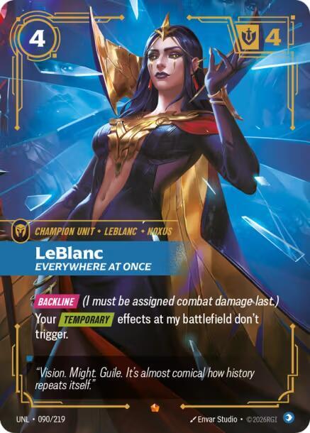 LeBlanc - Everywhere At Once - Riftbound: League of Legends TCG