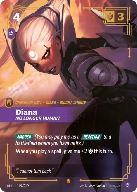 Diana - No Longer Human - Riftbound: League of Legends TCG