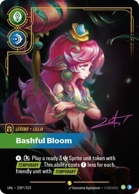 Lillia - Bashful Bloom (Signature) - Riftbound: League of Legends TCG