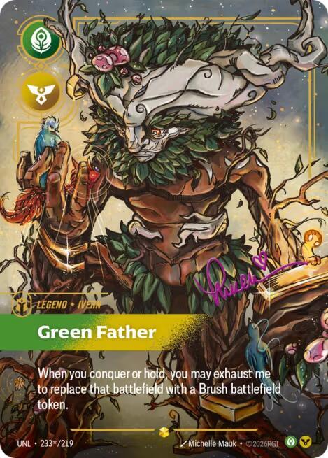 Ivern - Green Father (Signature) - Riftbound: League of Legends TCG
