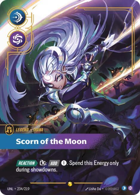 Diana - Scorn of the Moon (Overnumbered) - Riftbound: League of Legends TCG