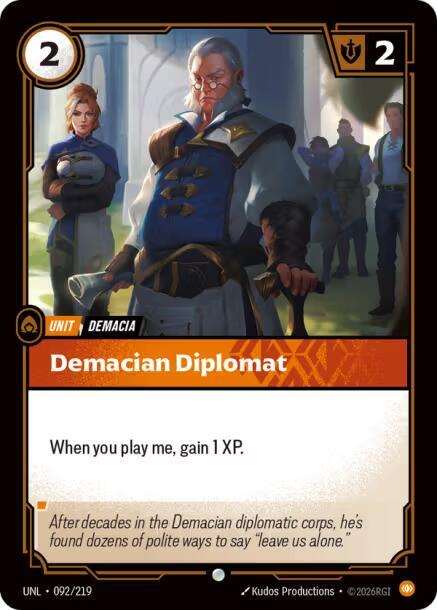 Demacian Diplomat - Riftbound: League of Legends TCG