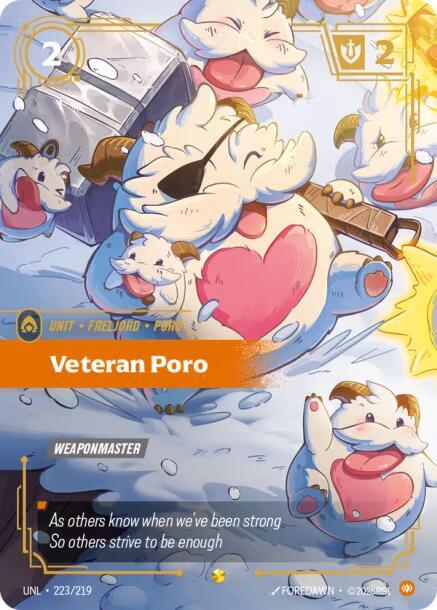 Veteran Poro (Overnumbered) - Riftbound: League of Legends TCG