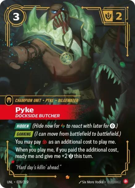 Pyke - Dockside Butcher - Riftbound: League of Legends TCG