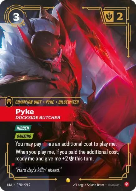 Pyke - Dockside Butcher (Alternate Art) - Riftbound: League of Legends TCG