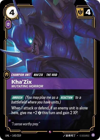 Kha'Zix - Mutating Horror - Riftbound: League of Legends TCG