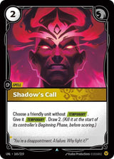 Shadow's Call - Riftbound: League of Legends TCG