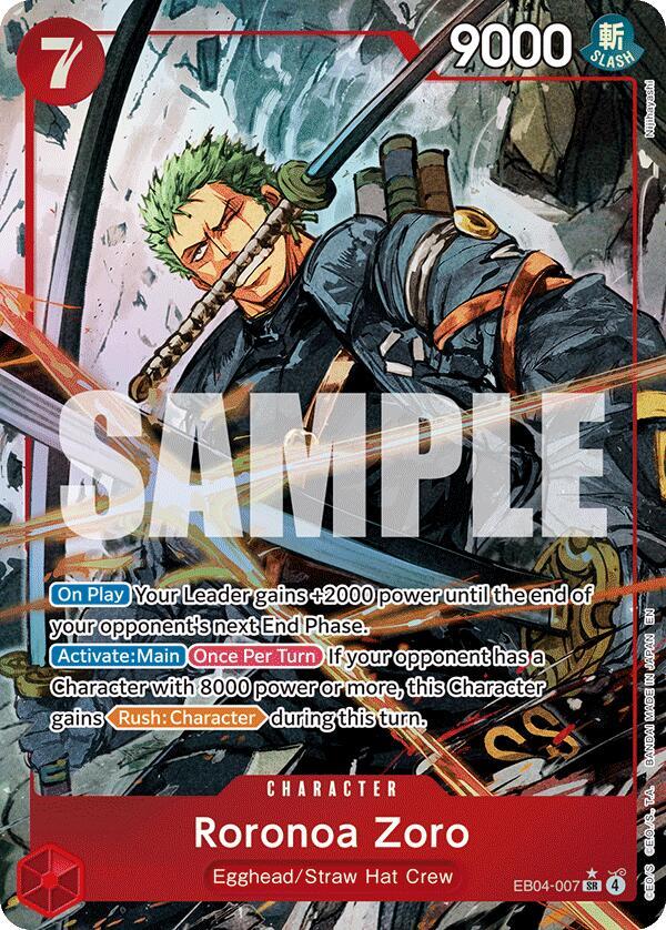 Roronoa Zoro (EB04-007) (Alternate Art) - One Piece Card Game