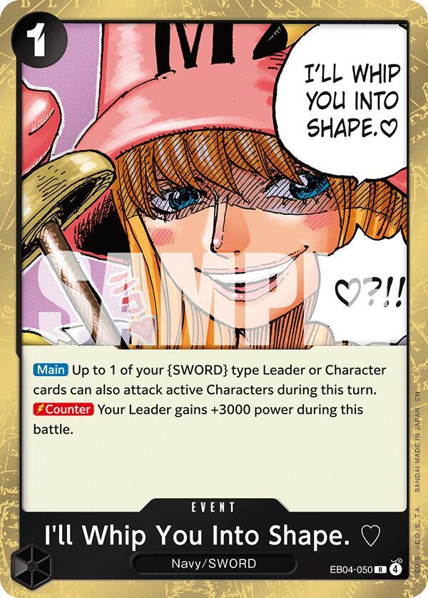 I'll Whip You Into Shape. - One Piece Card Game