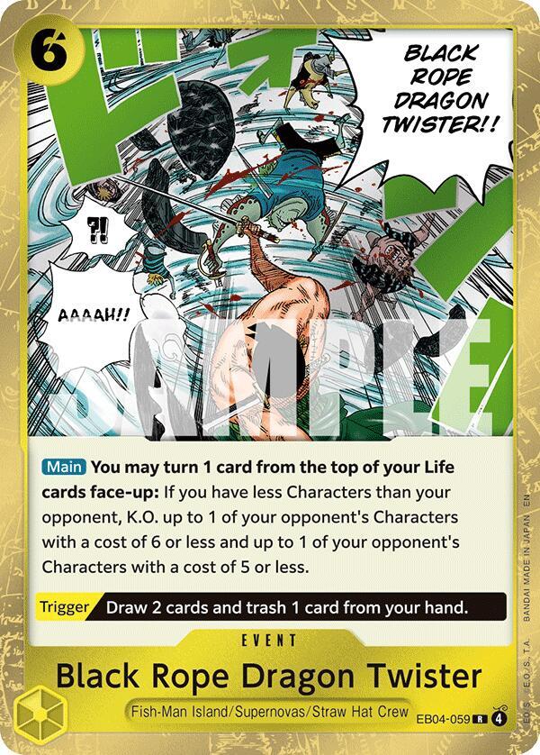 Black Rope Dragon Twister - One Piece Card Game