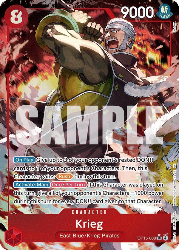 Krieg (OP15-008) (Alternate Art) - One Piece Card Game