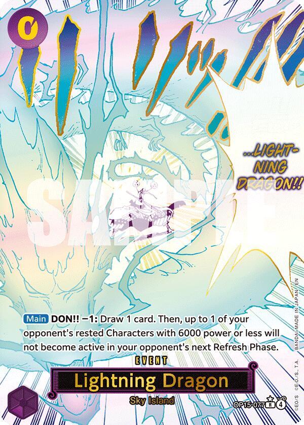 Lightning Dragon (Alternate Art) - One Piece Card Game