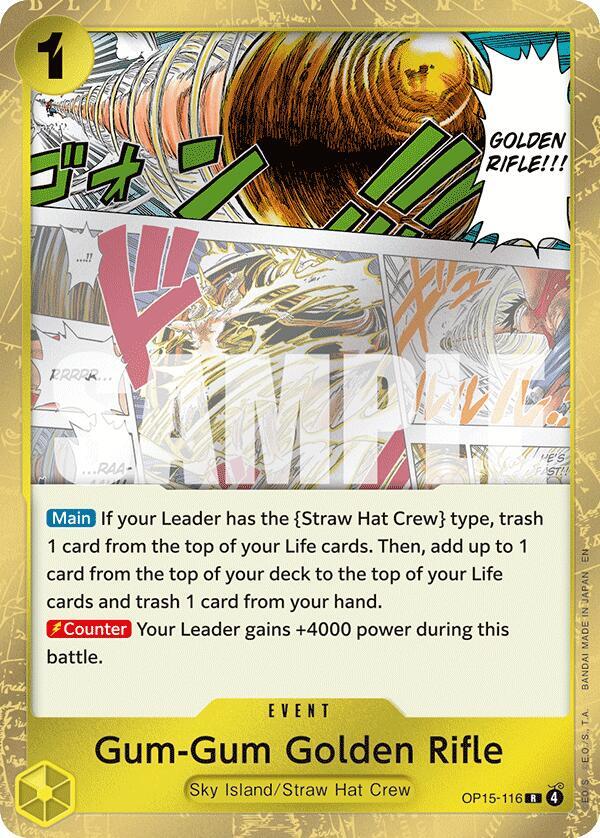 Gum-Gum Golden Rifle - One Piece Card Game