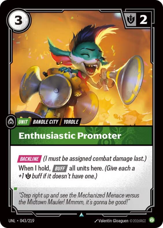 Enthusiastic Promoter - Riftbound: League of Legends TCG