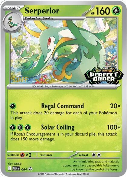 Serperior - 064 [Staff] - Pokémon